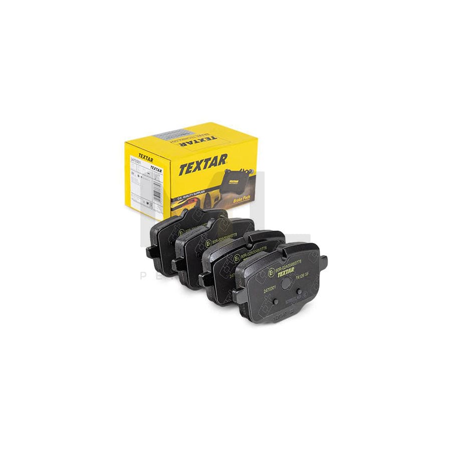 TEXTAR 2470301 Brake pad set prepared for wear indicator, with brake caliper screws, with accessories | ML Performance Car Parts
