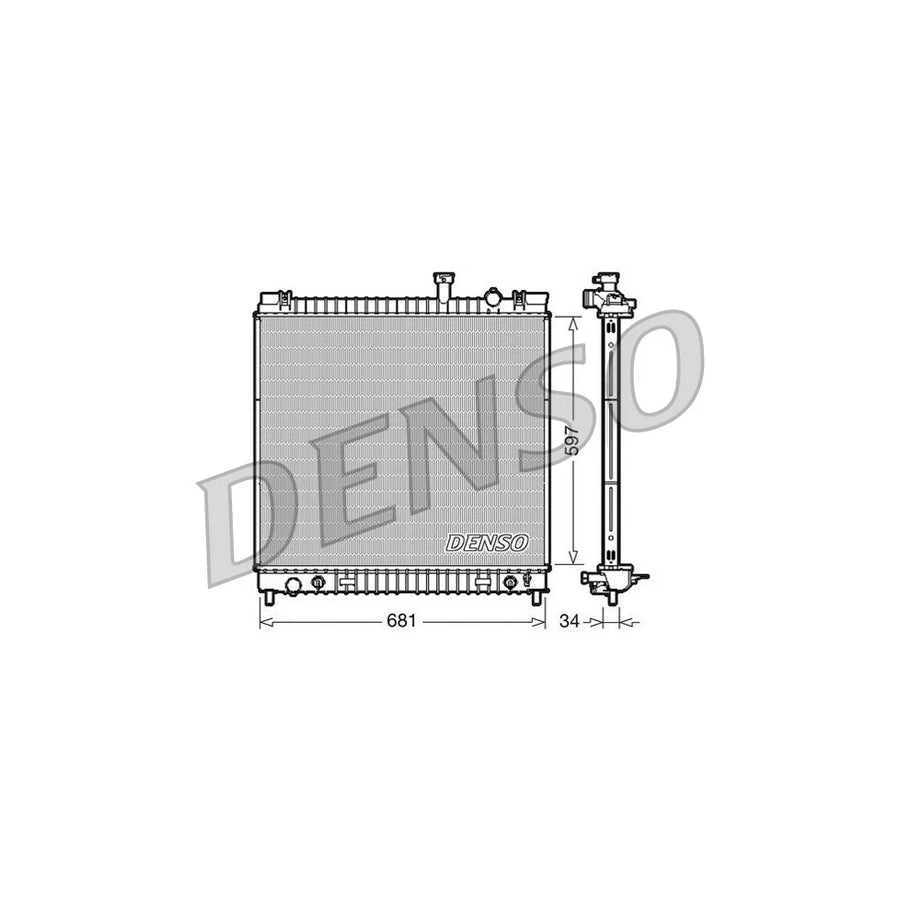 DENSO DRM46031 Engine Radiator for Nissan Titan (A60)