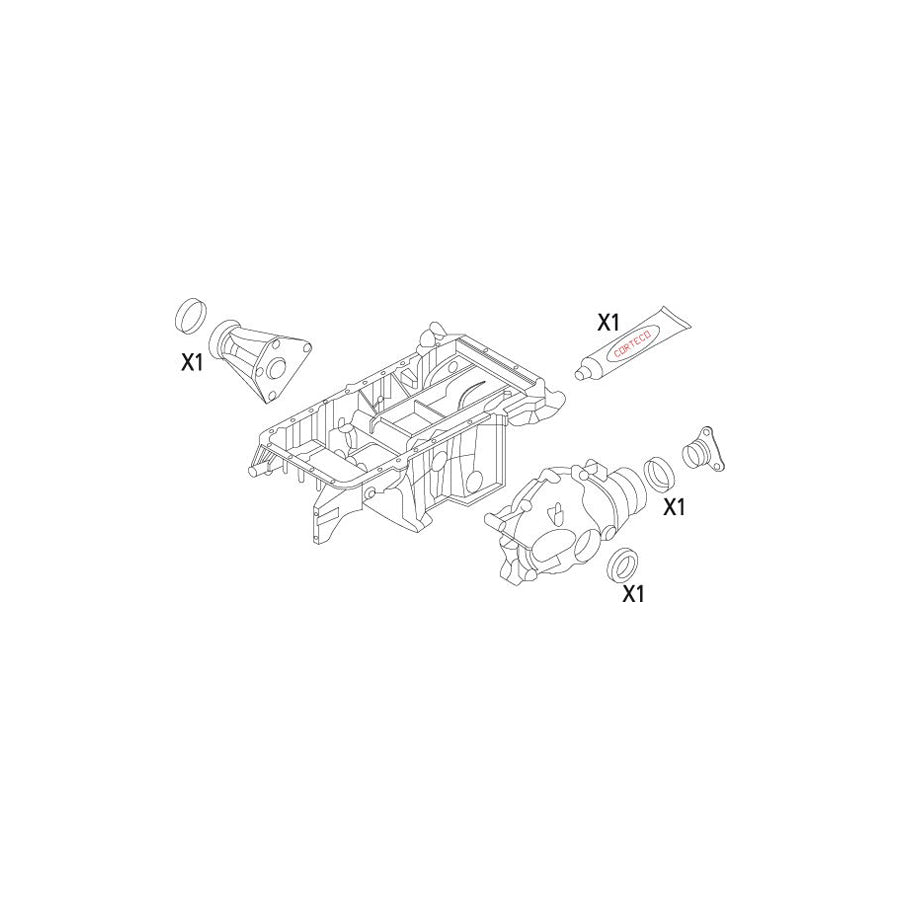 Corteco 19535862 Gasket Set, Differential