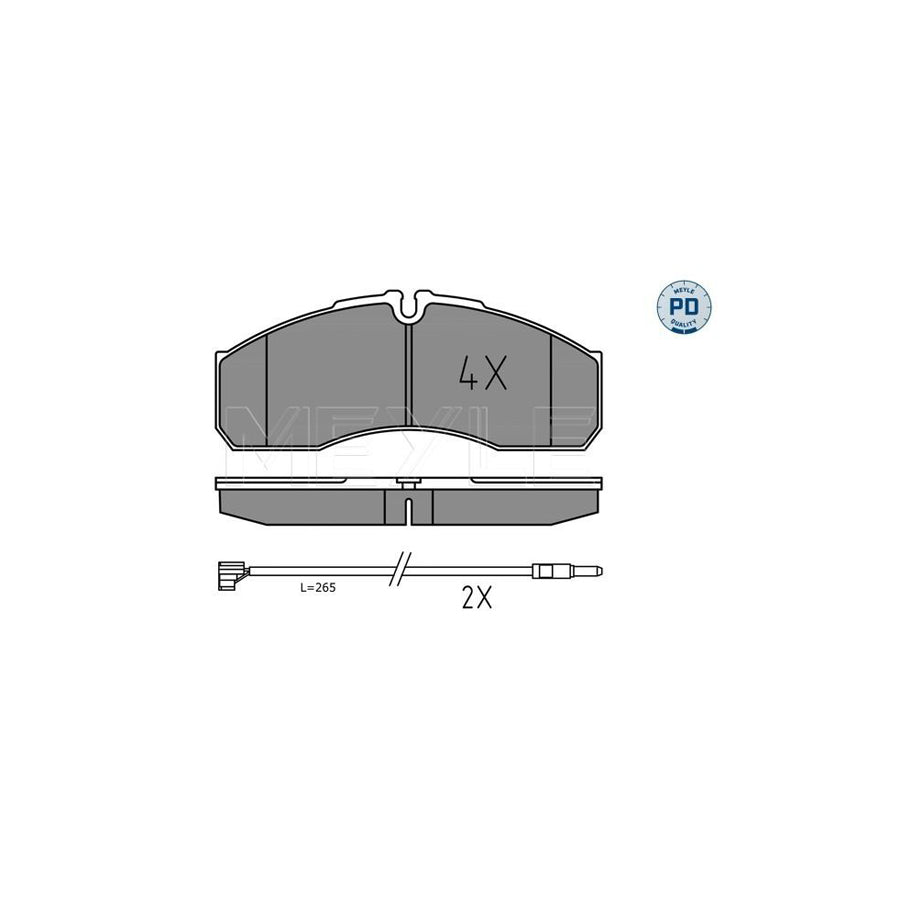 Meyle 025 291 6020/Pd Brake Pad Set For Iveco Daily