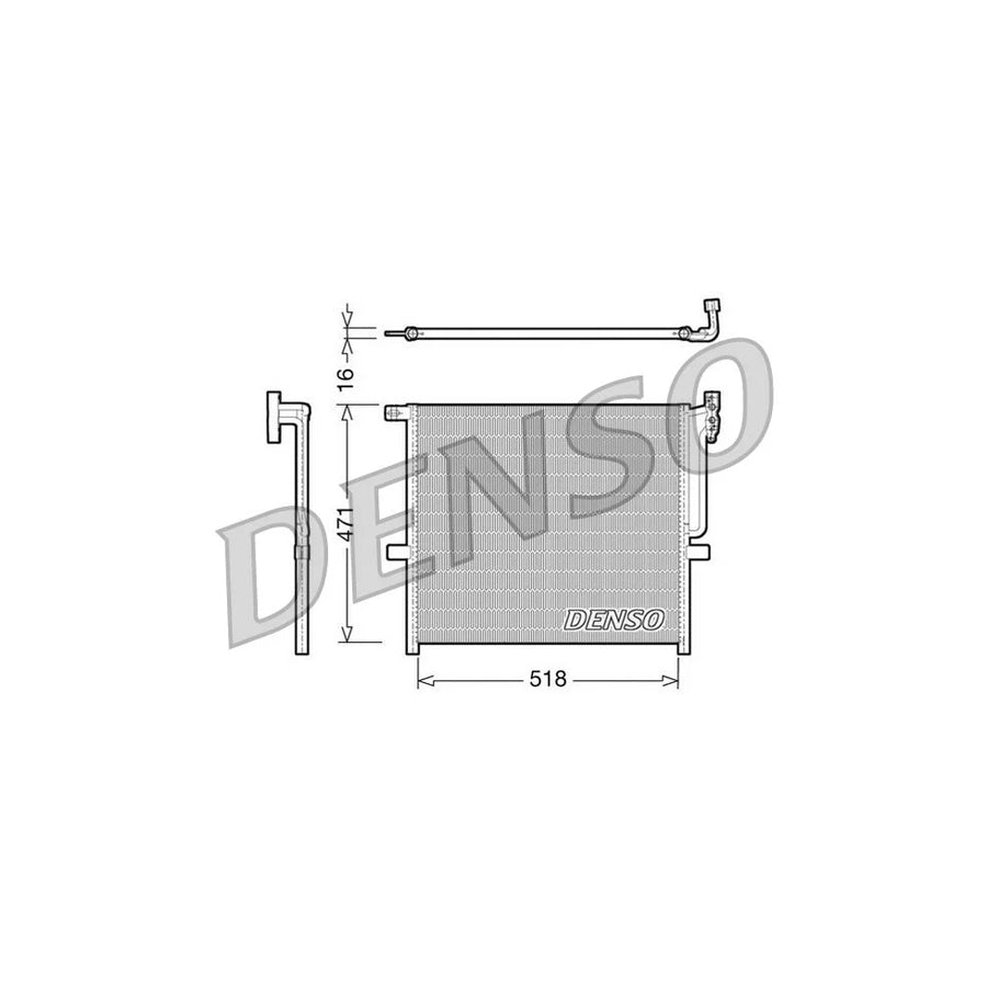 DENSO DCN05001 Air Conditioning Condenser for BMW X3 (E83)