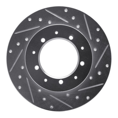 R1 Concepts R1 74-16 Land Rover Defender (Mexico) Rear Right Drilled & Slotted Silver Brake Rotor