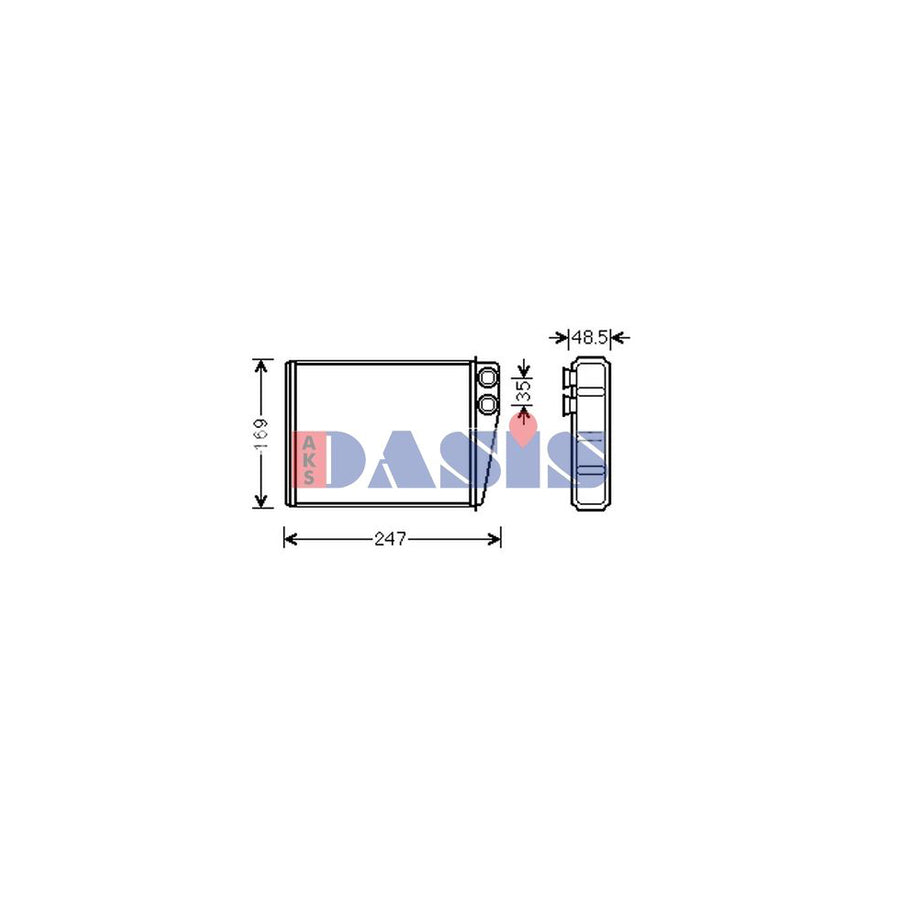 AKS Dasis 129020N Heater Matrix