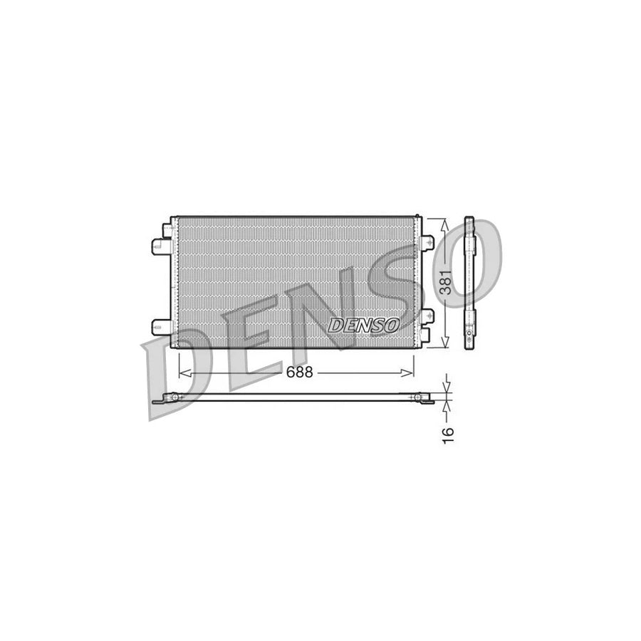 DENSO DCN23024 Air Conditioning Condenser