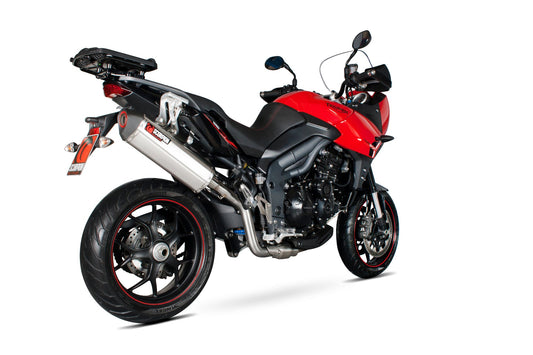 Scorpion RTR78SEO Triumph Tiger 1050 Sport  Serket Parallel Slip-On - Brushed Stainless Steel Sleeve | ML Performance US US