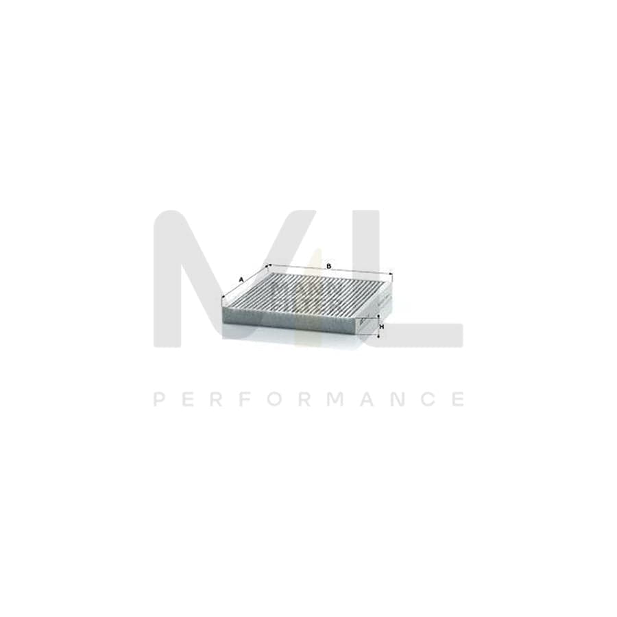MANN-FILTER CUK 2132 Pollen filter for SMART FORTWO Activated Carbon Filter