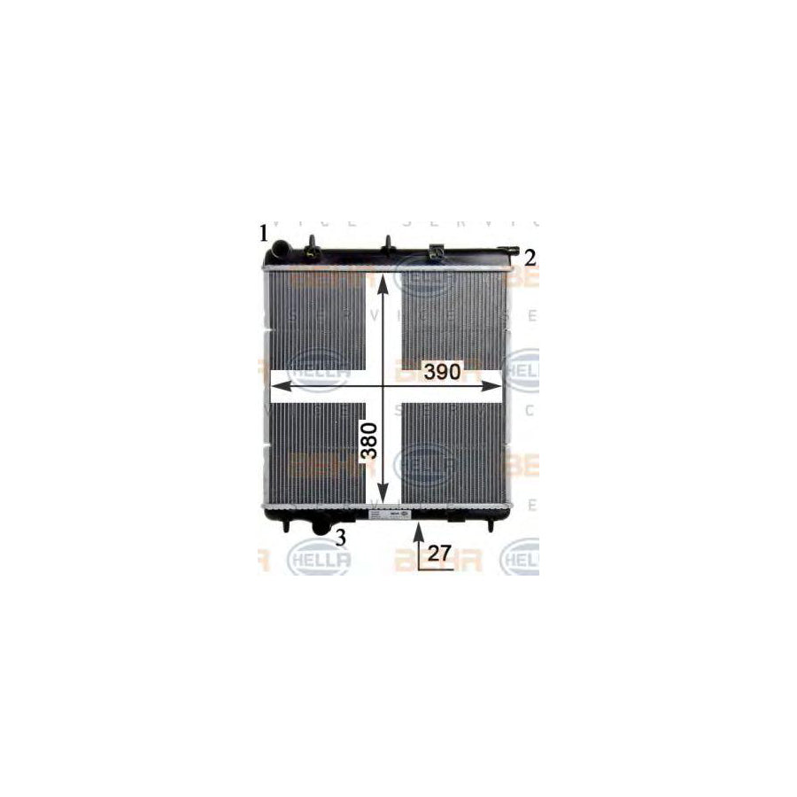 Hella 8MK 376 754-471 Engine Radiator