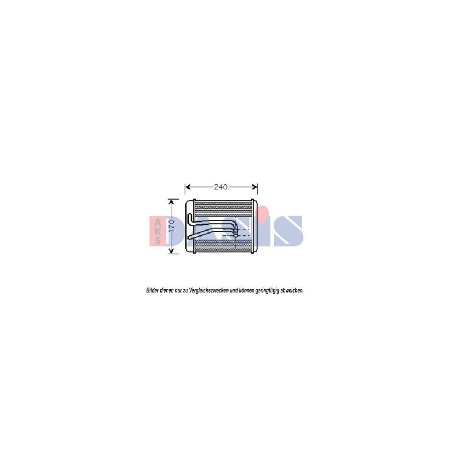 AKS Dasis 516003N Heater Matrix