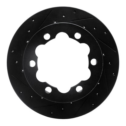 R1 Concepts R1 02-06 Dodge Sprinter 3500 Rear Left Drilled & Slotted Black Brake Rotor
