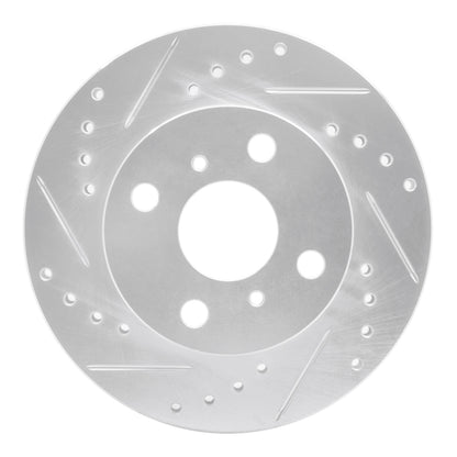 R1 Concepts R1 91-99 Toyota Tercel Front Left Drilled & Slotted Silver Brake Rotor