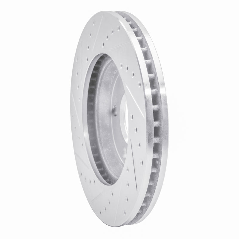 R1 Concepts R1 05-05 Buick Park Avenue Front Right Drilled & Slotted Silver Brake Rotor