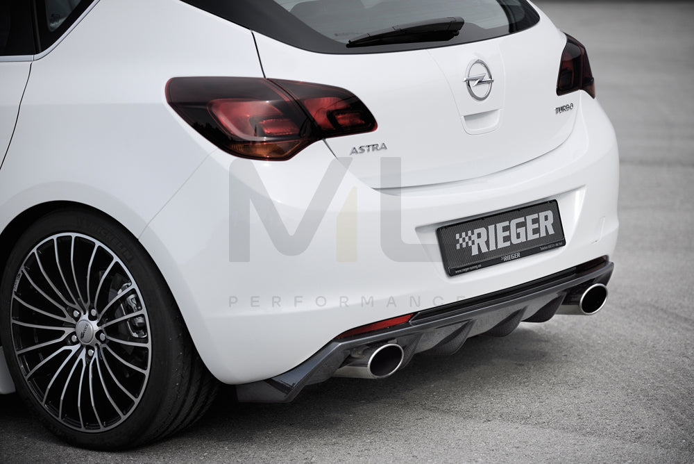 Rieger 00099849 Opel Astra J Rear Diffuser 2 | ML Performance UK Car Parts