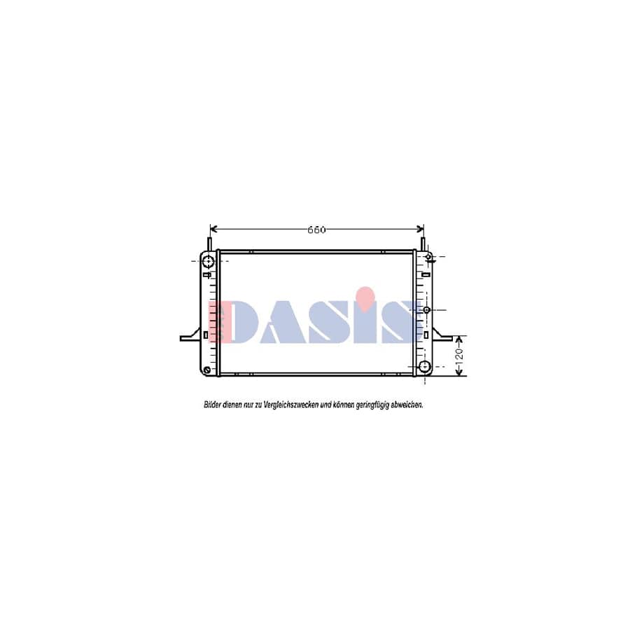 AKS Dasis 091200N Engine Radiator for Ford Sierra