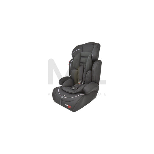 Carkids 4310004 Child car seat without Isofix, Group 1/2/3, 9-36 kg, 5-point harness, Black, multi-group