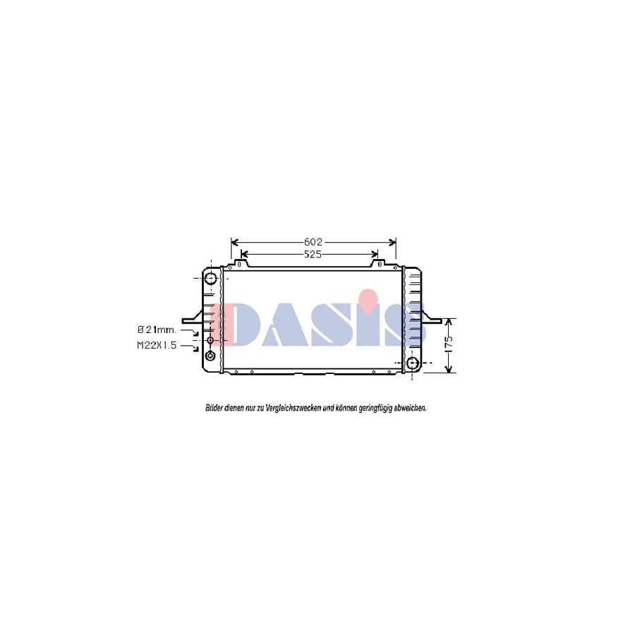 AKS Dasis 091190N Engine Radiator