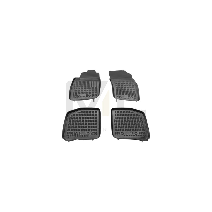 REZAW PLAST Tailored 200401 Floor mat set Elastomer, Front and Rear, Quantity: 4, Black
