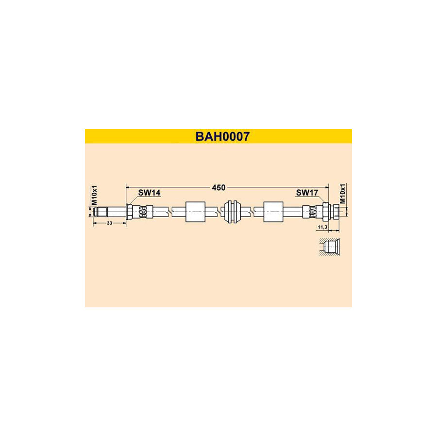 Barum Bah0007 Brake Hose