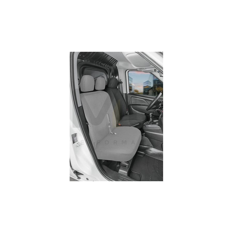 WALSER 10541 Car seat cover for FORD TRANSIT CONNECT Grey, Polyester, Front