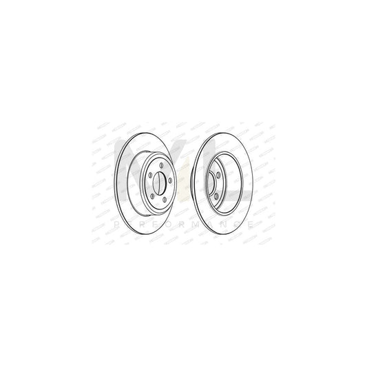 FERODO PREMIER DDF2064C Brake Disc for CHRYSLER 300 Solid, Coated | ML Performance Car Parts