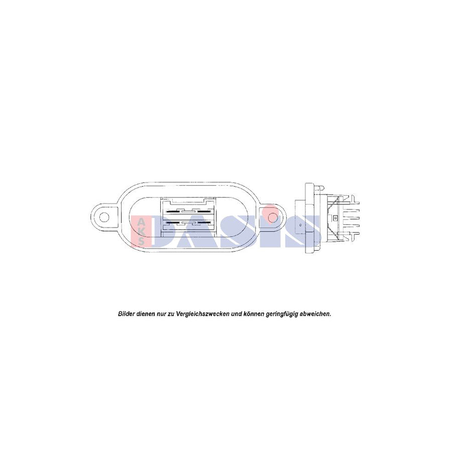 AKS Dasis 730000N Blower Motor Resistor for Fiat Punto