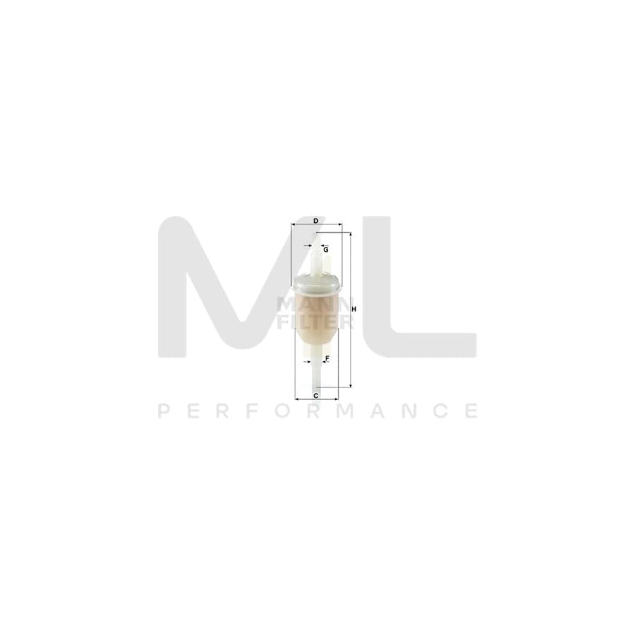 MANN-FILTER WK 31/2 Fuel filter In-Line Filter