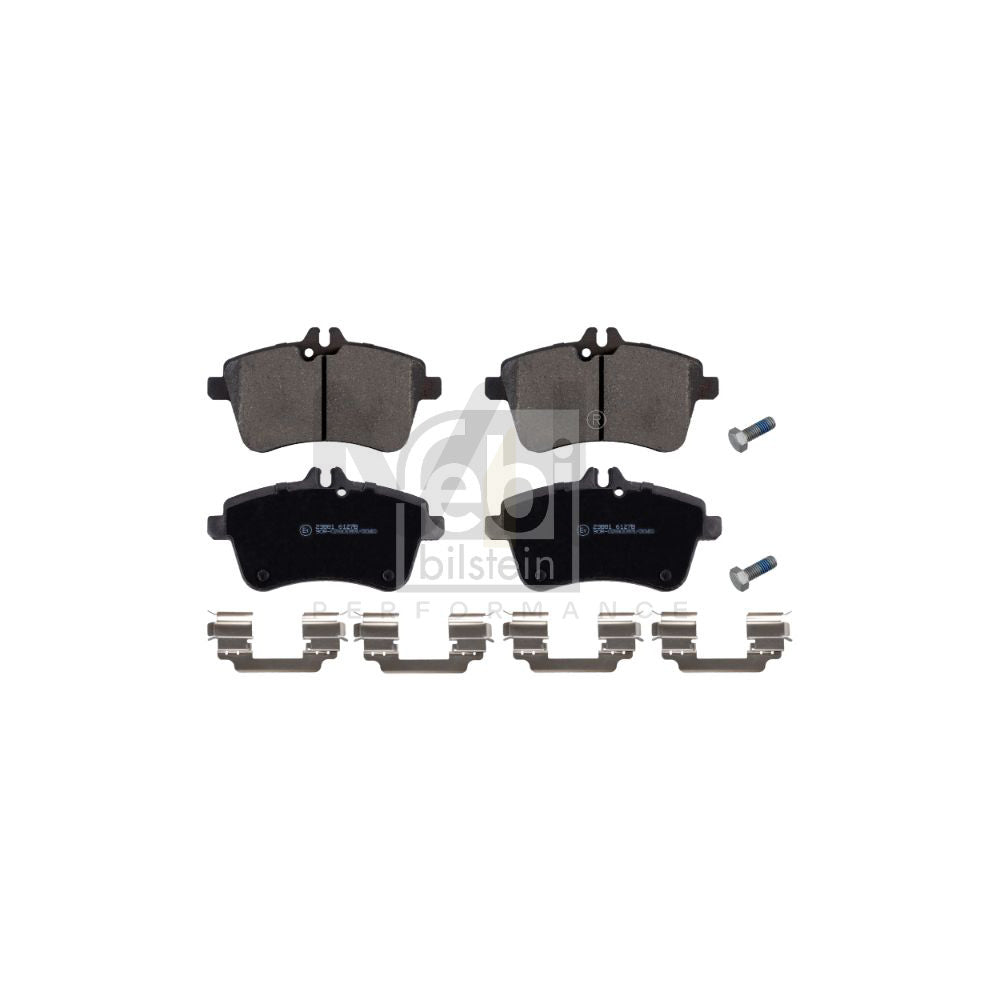 Febi Bilstein 16529 Brake Pad Set Front Axle, Prepared For Wear Indicator, With Attachment Material
