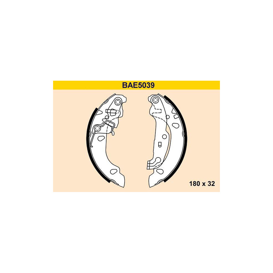 Barum Bae5039 Brake Shoe Set