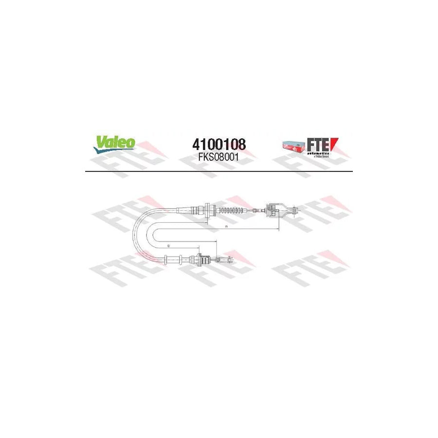 FTE 4100108 Clutch Cable for Nissan Micra II Hatchback (K11)
