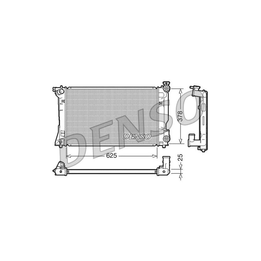 DENSO DRM50035 Engine Radiator for Toyota Avensis