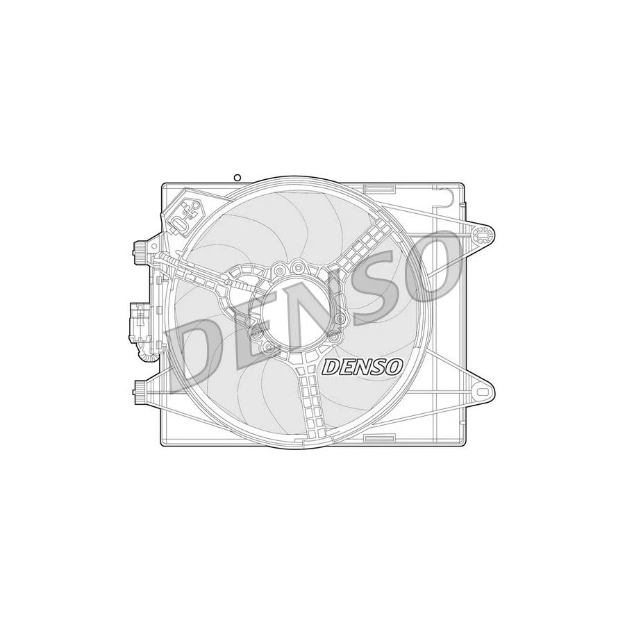 DENSO DER13005 Fan, Radiator for Lancia Ypsilon III (312)