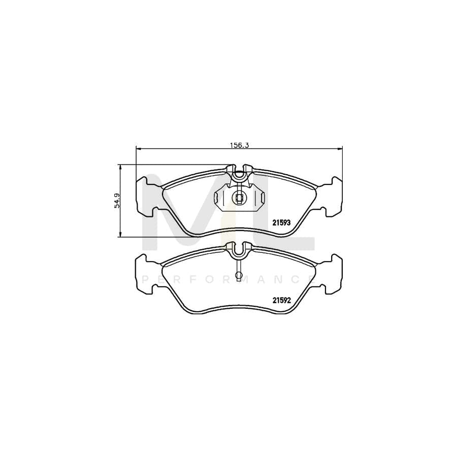 TEXTAR 2159201 Brake pad set prepared for wear indicator | ML Performance Car Parts