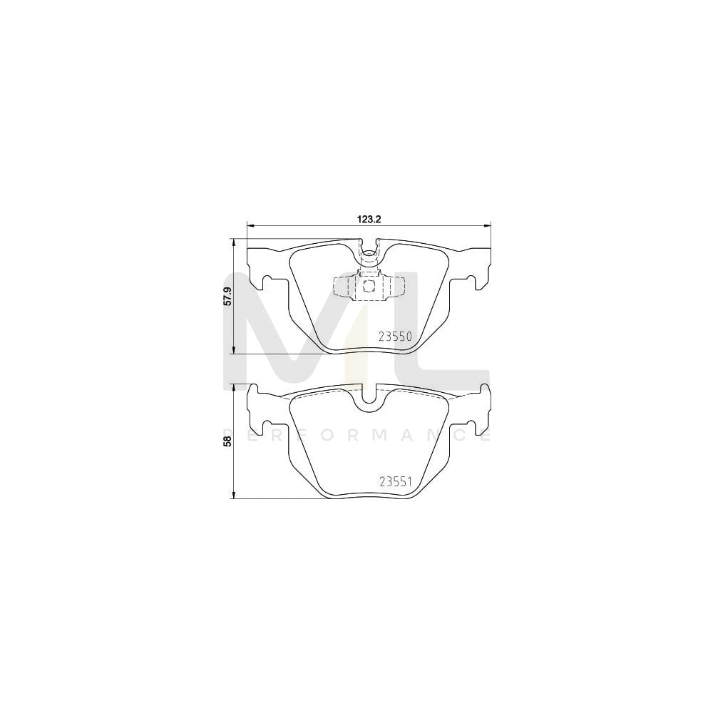 Hella 8DB 355 011-801 Brake Pad Set Prepared For Wear Indicator