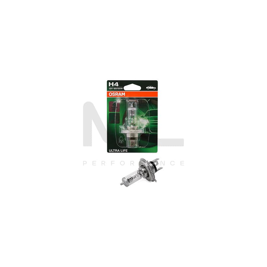 OSRAM ULTRA LIFE 64193ULT-01B Bulb, spotlight H4 12V 60/55W P43t 3200K Halogen