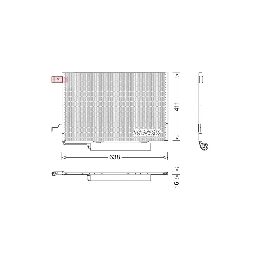 DENSO DCN17006 Air Conditioning Condenser