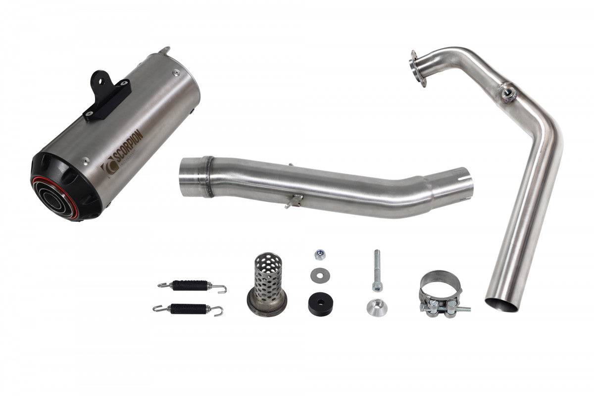 Scorpion PYA115SYSTEO Yamaha YZF-R125 Red Power Full System - Titanium Sleeve | ML Performance US US