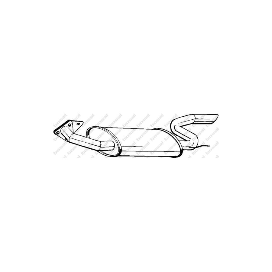 Bosal 170-277 Rear Silencer for Lancia Delta I (831)