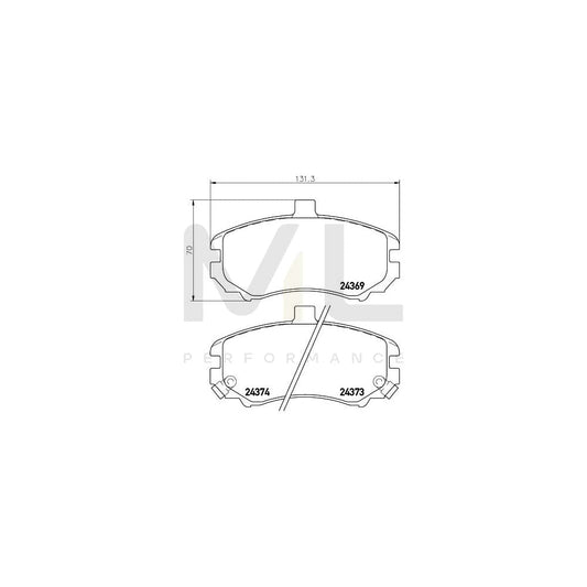 Hella 8DB 355 012-471 Brake Pad Set For Hyundai Elantra With Acoustic Wear Warning