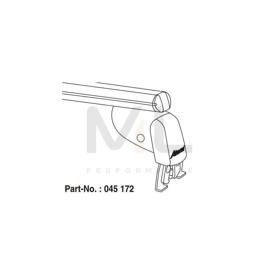 Atera Signo 045172 Roof bars for Peugeot 5008 I (0U_, 0E_) for cars without rails, 122 cm, 80 kg, Aluminium