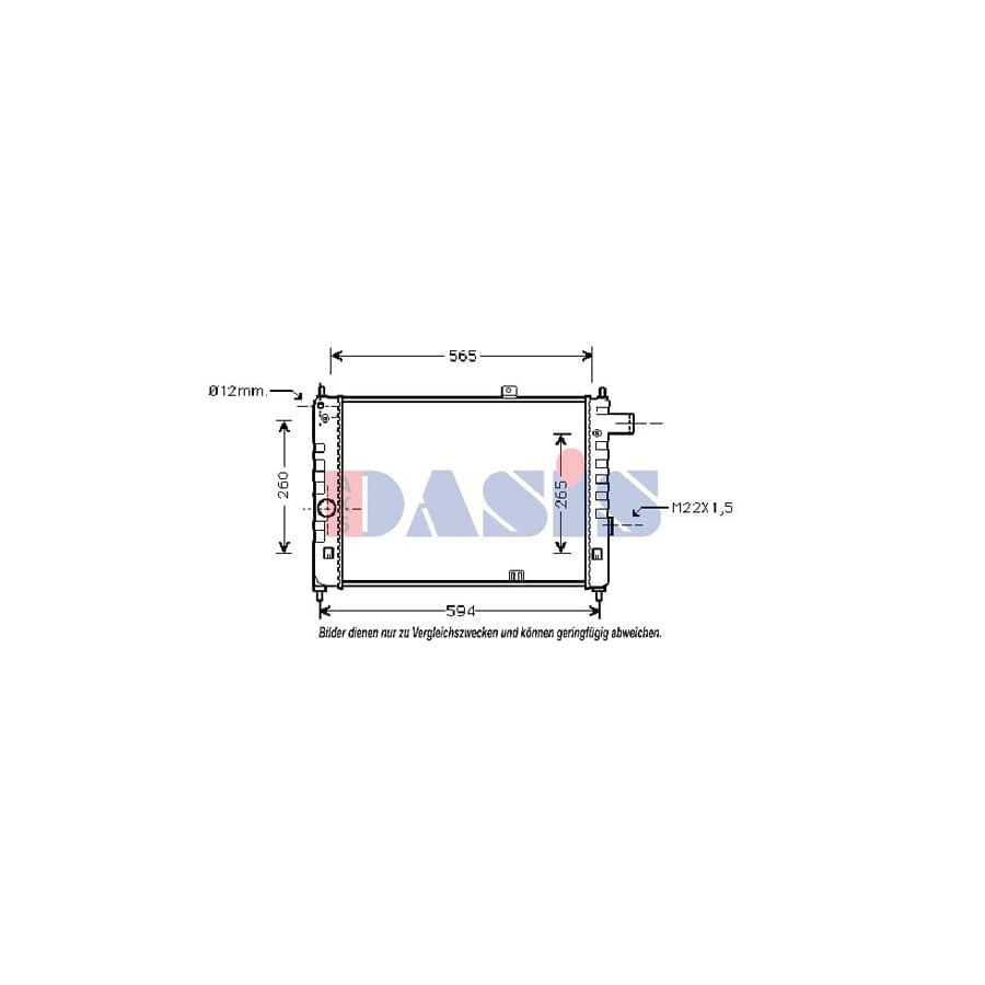 AKS Dasis 150280N Engine Radiator