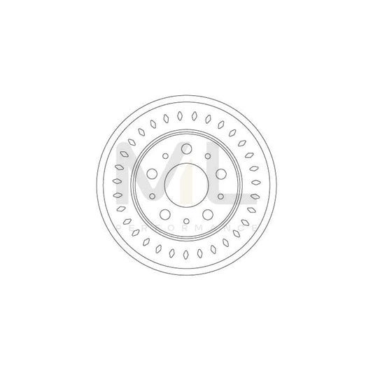 TRW DF6925S Brake Disc Vented, Painted | ML Performance Car Parts