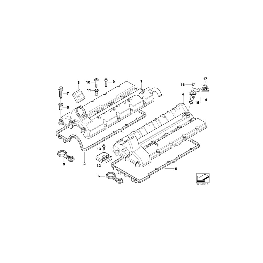 Genuine BMW 11122248424 E38 E65 Fastening Elements (Inc. 740d) | ML Performance US Car Parts