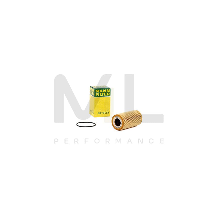 MANN-FILTER HU 719/5 x Oil Filter with seal, Filter Insert