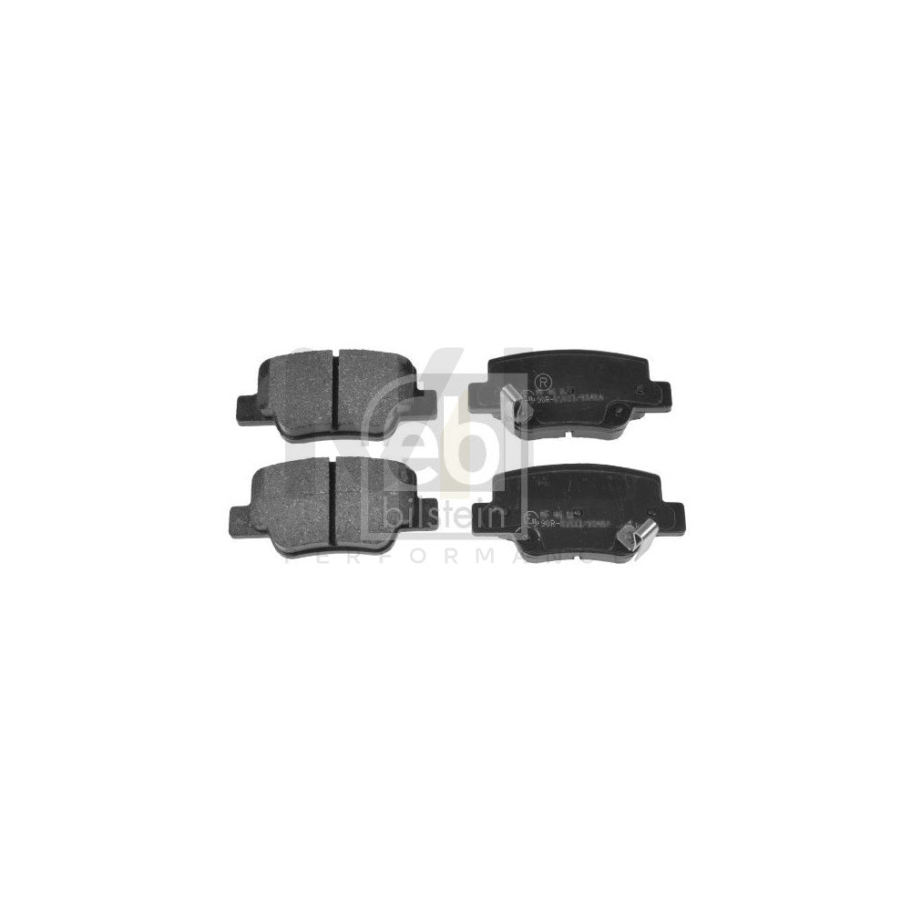 Febi Bilstein 175211 Brake Pad Set For Toyota Verso (Ar20) Rear Axle, With Acoustic Wear Warning