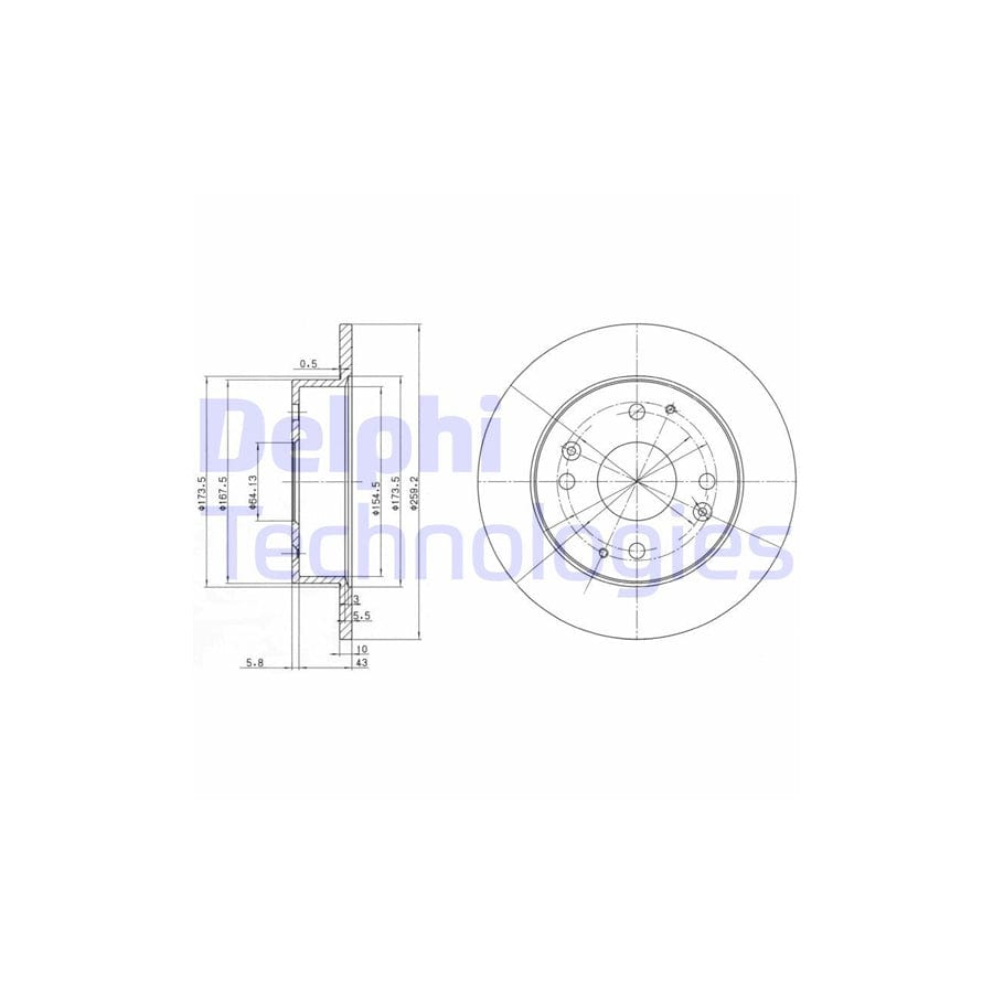 Delphi Bg2666 Brake Disc