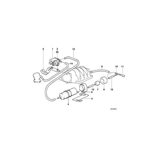 Genuine BMW 11731702161 E34 E38 Holder (Inc. 730iL, 730i & 530i) | ML Performance UK Car Parts