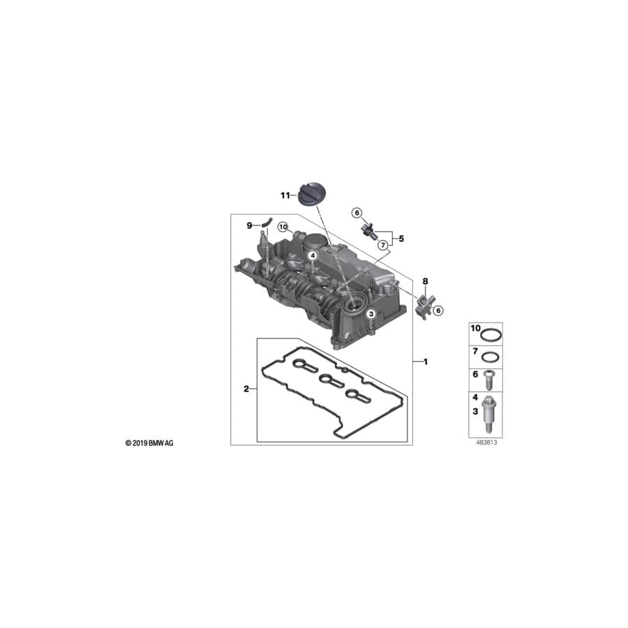 Genuine BMW 11128594263 G30 G21 F40 Decoupling Element (Inc. X2 25dX, Cooper SD & X1 16d) | ML Performance UK Car Parts