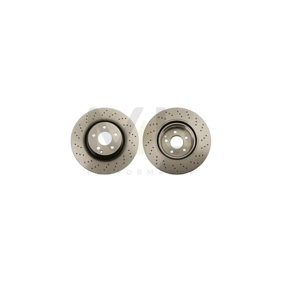 TRW DF6077S Brake Disc suitable for MERCEDES-BENZ S-Class Saloon (W221) Slotted / Perforated, Painted | ML Performance Car Parts