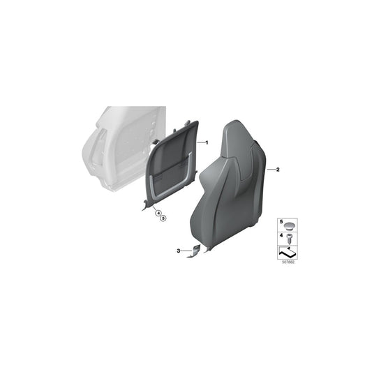 Genuine BMW 52108077026 G16 M G20 Rear Panel SCHWARZ (Inc. X3 30eX, 330dX & X3 20i) | ML Performance US Car Parts