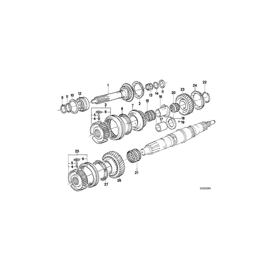 Genuine BMW 23221224467 E23 E24 E28 Support 30X42X2,35 (Inc. 520, 730 & 323i) | ML Performance US Car Parts