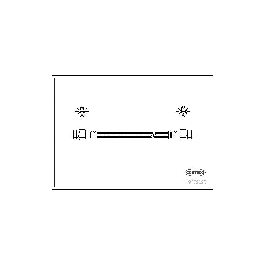 Corteco 19032228 Brake Hose for Skoda Felicia